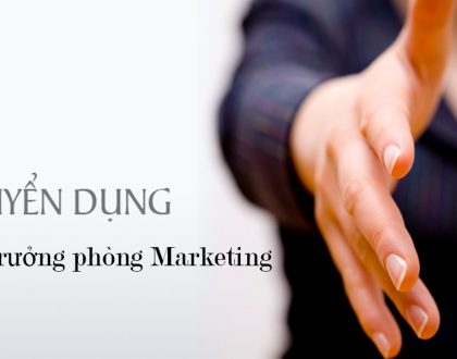 Tuyển dụng vị trí trưởng phòng marketing