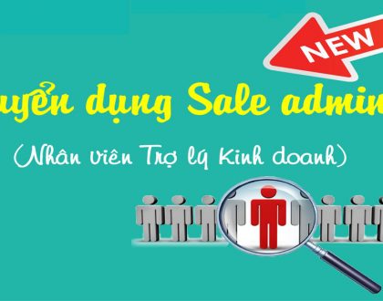 Tuyển dụng Sale admin